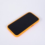 Coque iPhone 17 Pro - SiliconeEdge antichoc avec renfort silicone boutons m&eacute;tal et protection de batterie - Orange
