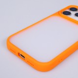Coque iPhone 17 Pro - SiliconeEdge antichoc avec renfort silicone boutons m&eacute;tal et protection de batterie - Orange