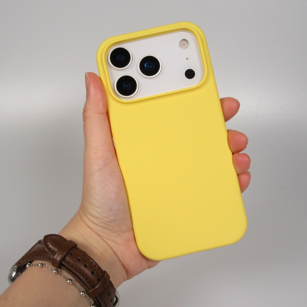 Coque iPhone 17 Pro Max - Soft Touch - Jaune