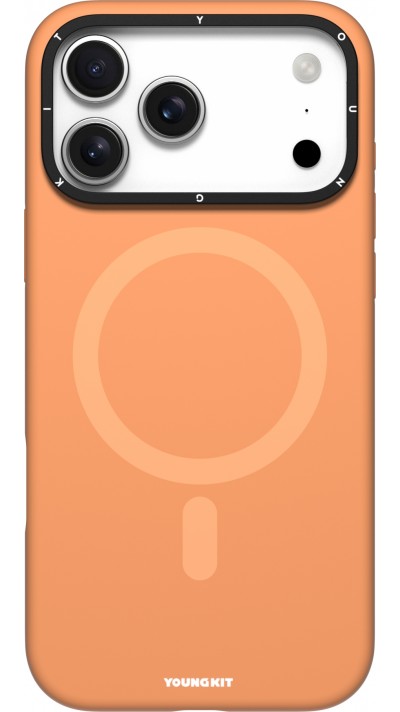 Coque iPhone 17 Pro - Youngkit Gel Cream Series MagSafe - Orange