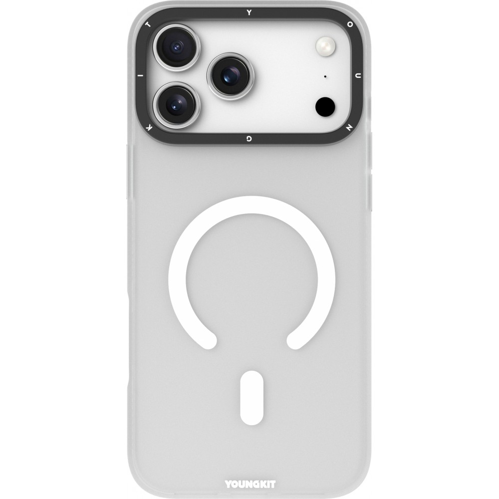 Coque iPhone 17 Pro - Youngkit Hidden Sand MagSafe - Blanc