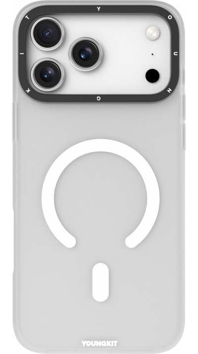 Coque iPhone 17 Pro Max - Youngkit Hidden Sand MagSafe - Blanc