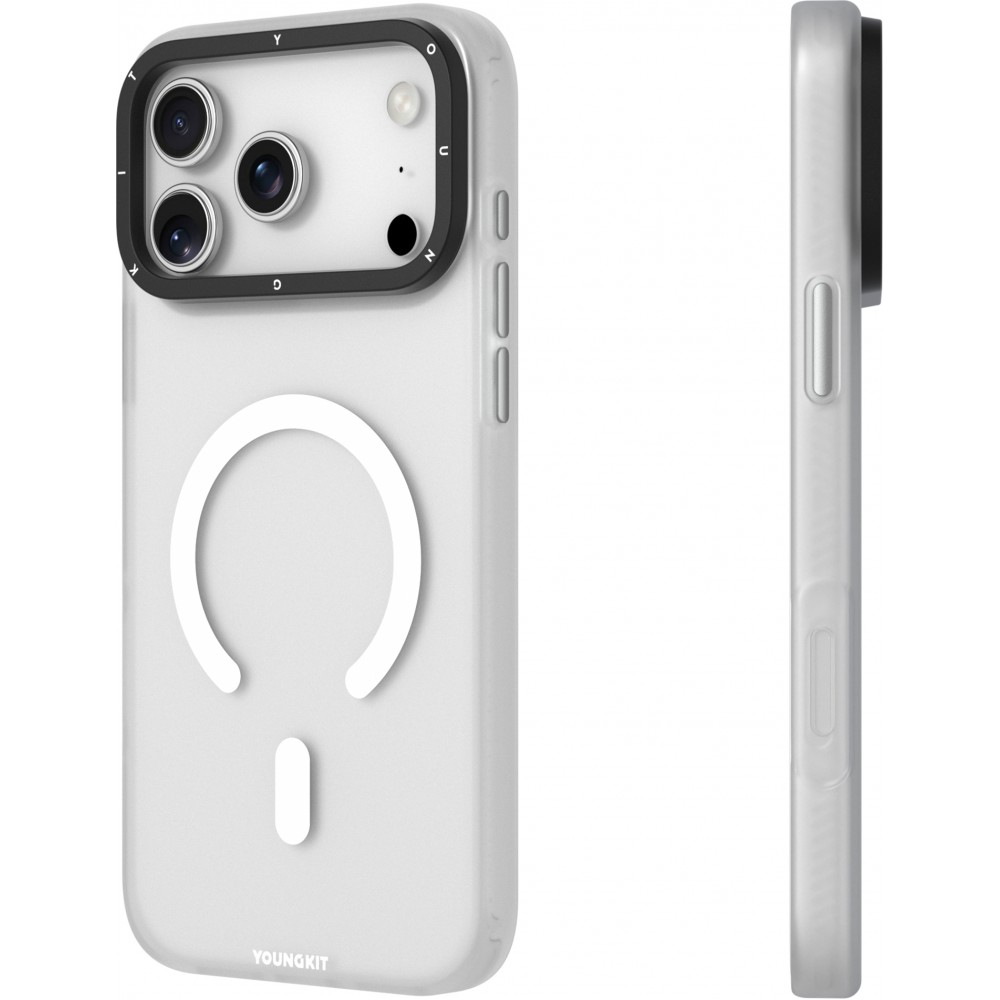 Coque iPhone 17 Pro - Youngkit Hidden Sand MagSafe - Blanc