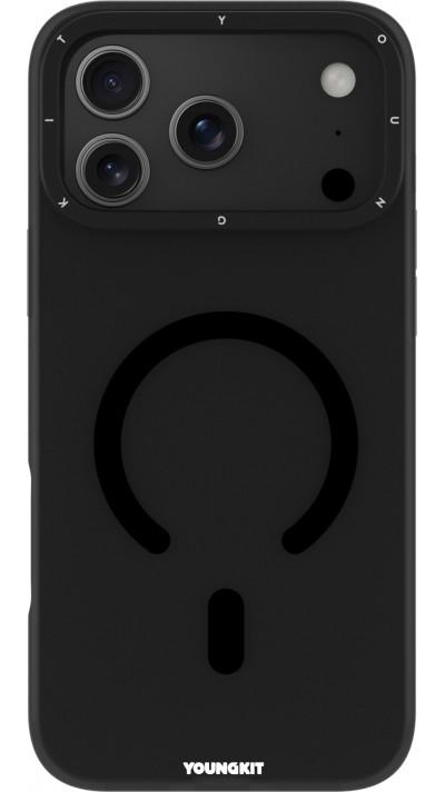 Coque iPhone 17 Pro - Youngkit Hidden Sand MagSafe - Noir