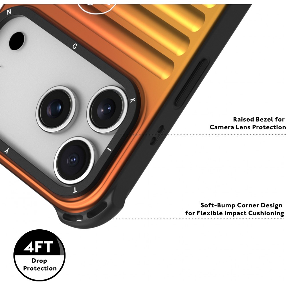 Coque iPhone 17 Pro Max - Youngkit Secret Color dégradé compatible MagSafe - Bleu