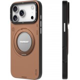 Coque iPhone 17 Pro - Youngkit Technology Leather 360° Rotating stand MagSafe - Brun