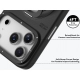 Coque iPhone 17 Pro - Youngkit Technology Leather 360° Rotating stand MagSafe - Brun