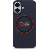 Coque iPhone 17 - Red Bull Racing MagSafe en silicone avec anneau rouge - Bleu