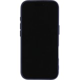 Coque iPhone 17 - Relief ondulé en silicone souple style original et minimaliste - Bleu