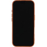 Coque iPhone 17 - Relief ondulé en silicone souple style original et minimaliste - Terracotta