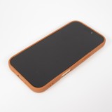 Coque iPhone 17 - Relief ondulé en silicone souple style original et minimaliste - Terracotta