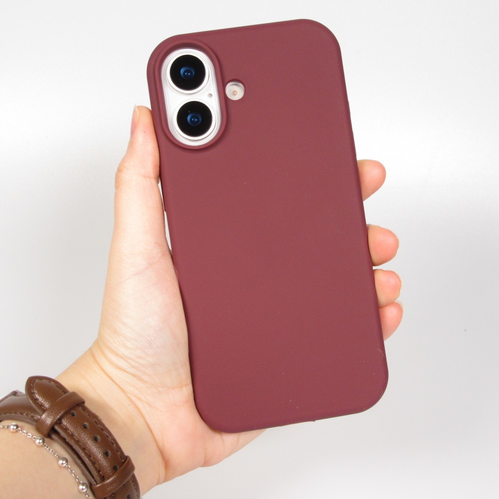 Coque iPhone 17 - Soft Touch - Bordeaux