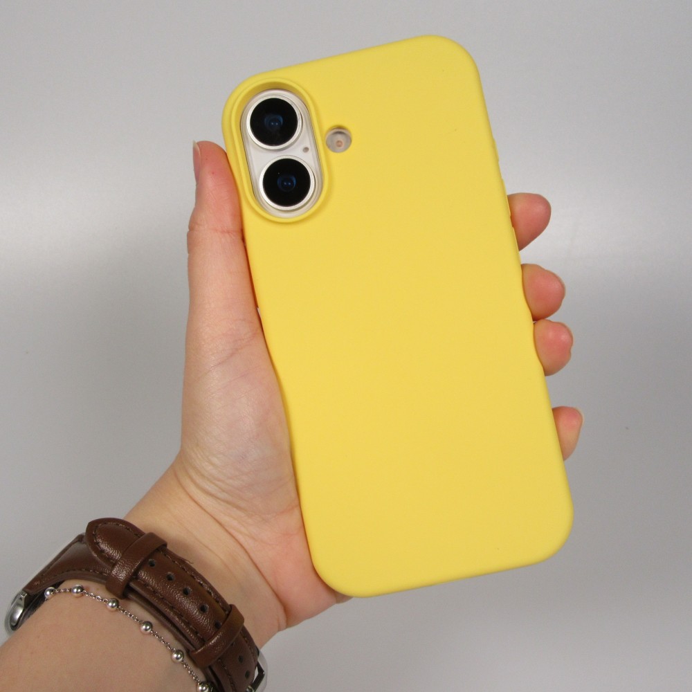Coque iPhone 17 - Soft Touch - Jaune