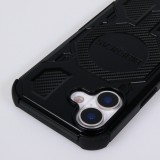 Coque iPhone 17 - Style blind&eacute; Bibercas protection militaire ultra r&eacute;sistante confort maximal et MagSafe - Noir