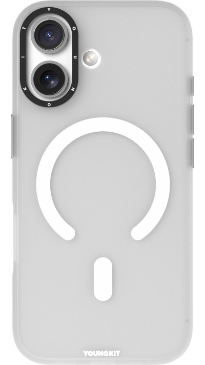iPhone 17 Case Hülle - Youngkit Hidden Sand MagSafe - Weiss