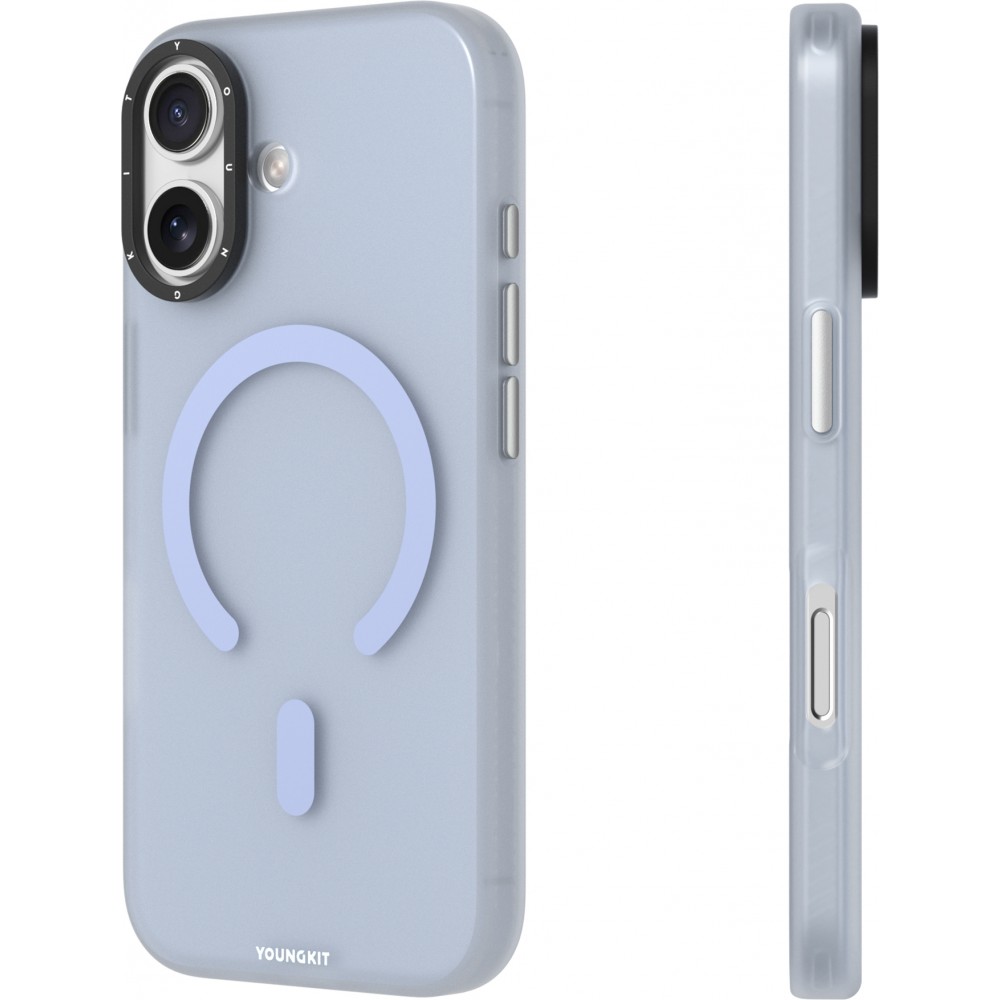 Coque iPhone 17 - Youngkit Hidden Sand MagSafe - Bleu