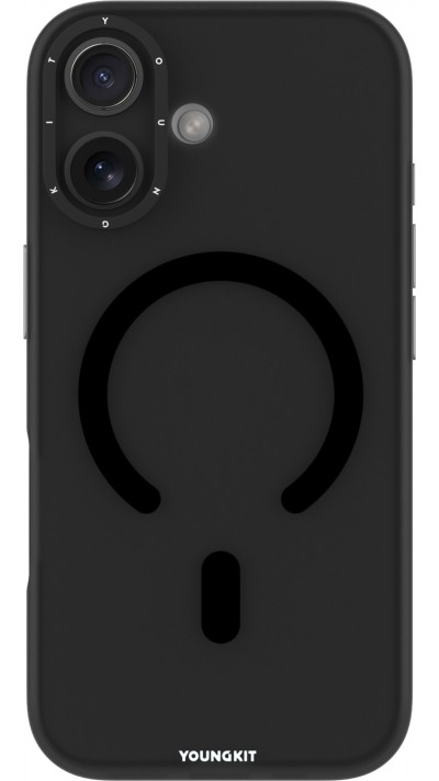 iPhone 17 Case Hülle - Youngkit Hidden Sand MagSafe - Schwarz