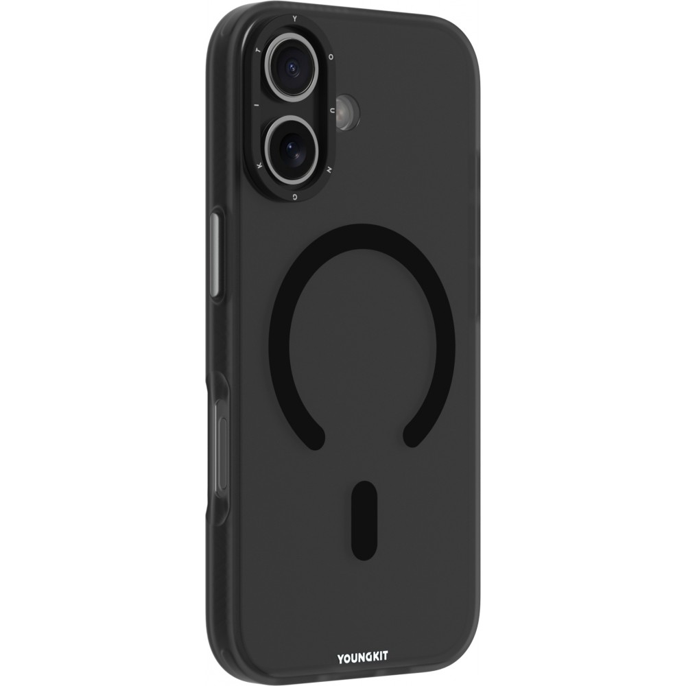 iPhone 17 Case Hülle - Youngkit Hidden Sand MagSafe - Schwarz