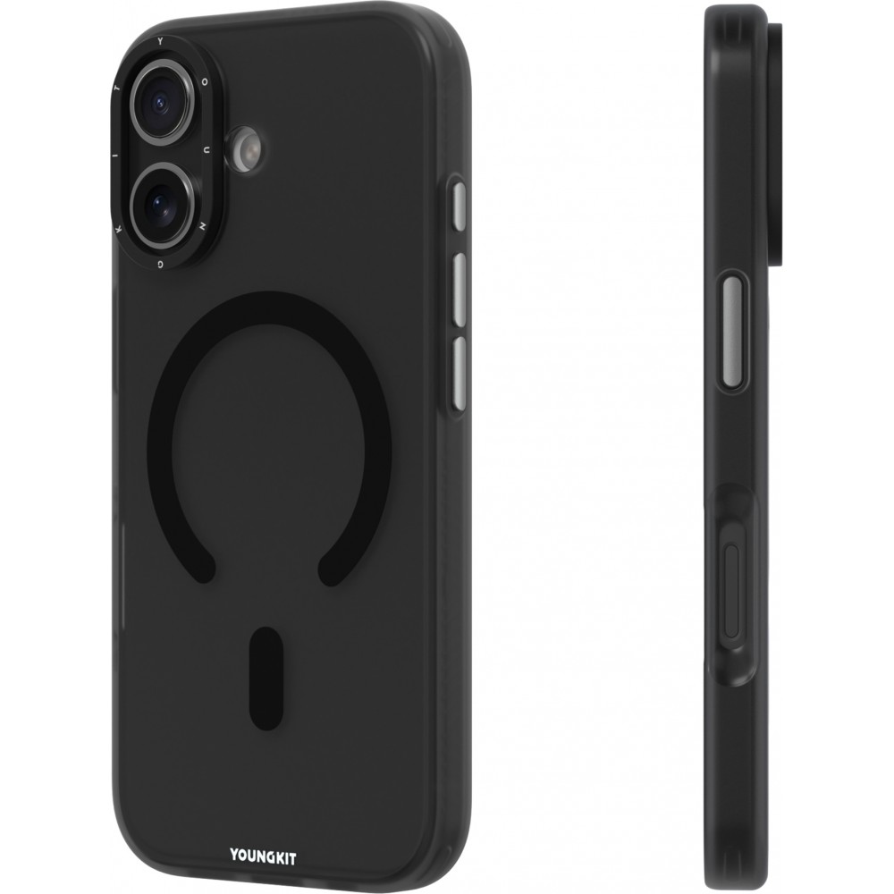 iPhone 17 Case Hülle - Youngkit Hidden Sand MagSafe - Schwarz