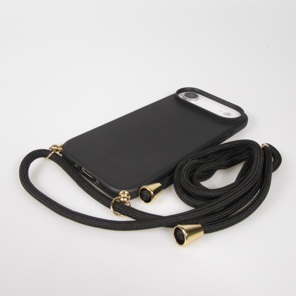 Coque iPhone Air - Bio Eco-Friendly nature avec cordon collier - Noir