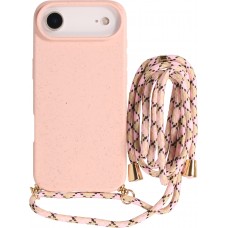 Coque iPhone Air - Bio Eco-Friendly nature avec cordon collier - Rose