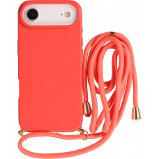 Coque iPhone Air - Bio Eco-Friendly nature avec cordon collier - Rouge