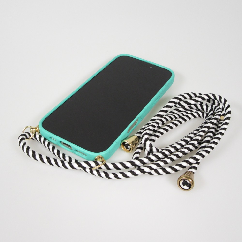Coque iPhone Air - Bio Eco-Friendly nature avec cordon collier - Turquoise