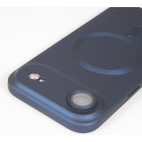 Coque iPhone Air - Gel souple avec vitre de protection caméra MagSafe - Bleu foncé