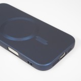 Coque iPhone Air - Gel souple avec vitre de protection caméra MagSafe - Bleu foncé