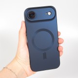 Coque iPhone Air - Gel souple avec vitre de protection caméra MagSafe - Bleu foncé