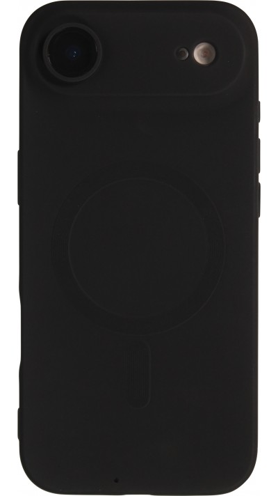 Coque iPhone Air - Gel souple avec vitre de protection caméra MagSafe - Noir