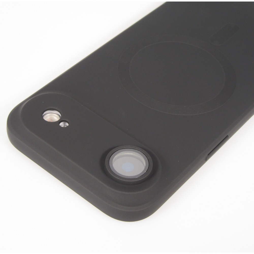Coque iPhone Air - Gel souple avec vitre de protection caméra MagSafe - Noir