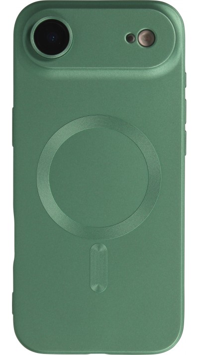Coque iPhone Air - Gel souple avec vitre de protection caméra MagSafe - Vert