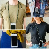 Coque iPhone Air - Gel transparent avec lacet - Noir