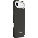 iPhone Air Case Hülle - Lacoste PU Leder Champs Elysees MagSafe elegante und langlebige Schutzhülle - Schwarz