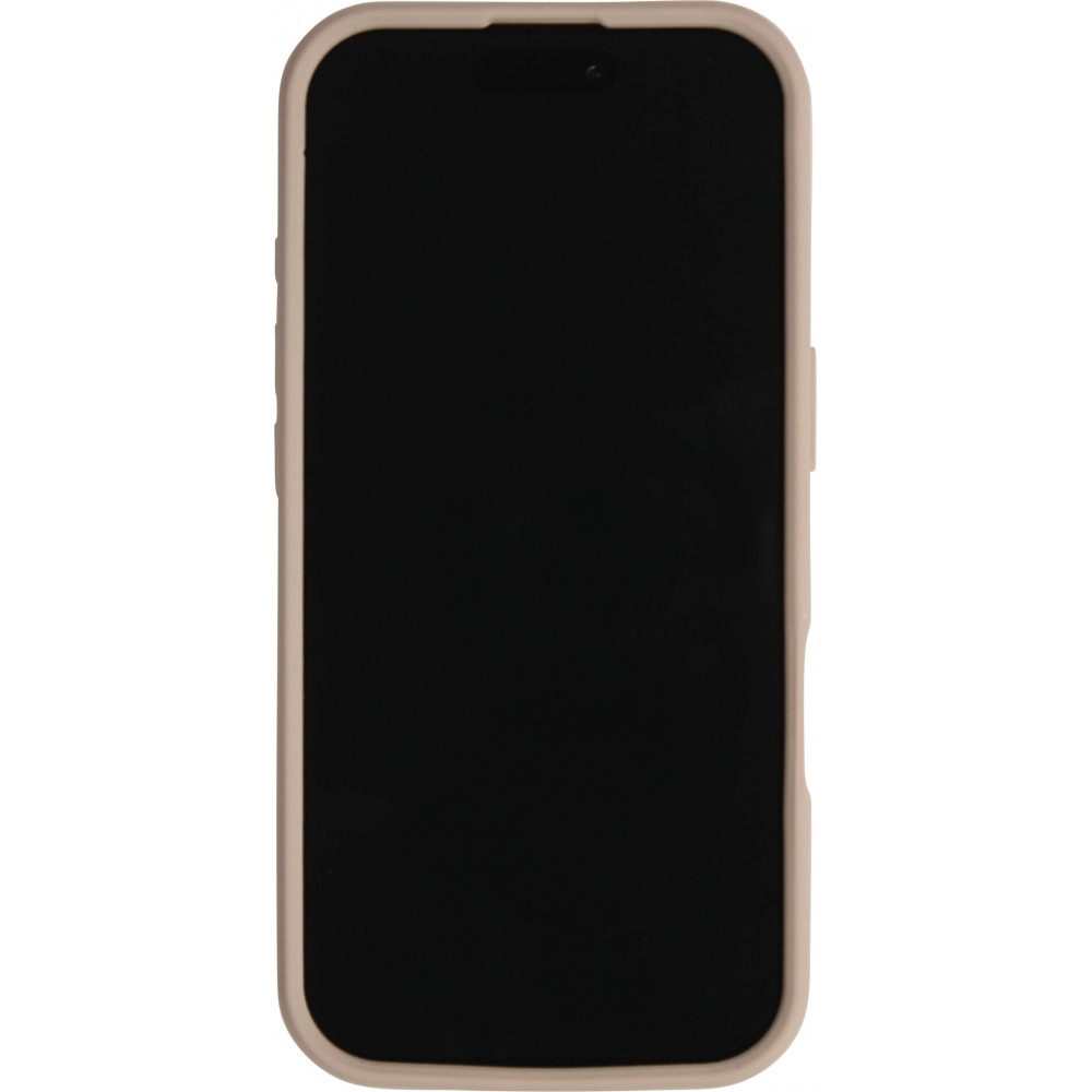 Coque iPhone Air - Murale ventouse pastel avec fixation sur surfaces - Brun