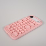 Coque iPhone Air - Murale ventouse pastel avec fixation sur surfaces - Rose