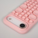 Coque iPhone Air - Murale ventouse pastel avec fixation sur surfaces - Rose