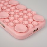 Coque iPhone Air - Murale ventouse pastel avec fixation sur surfaces - Rose