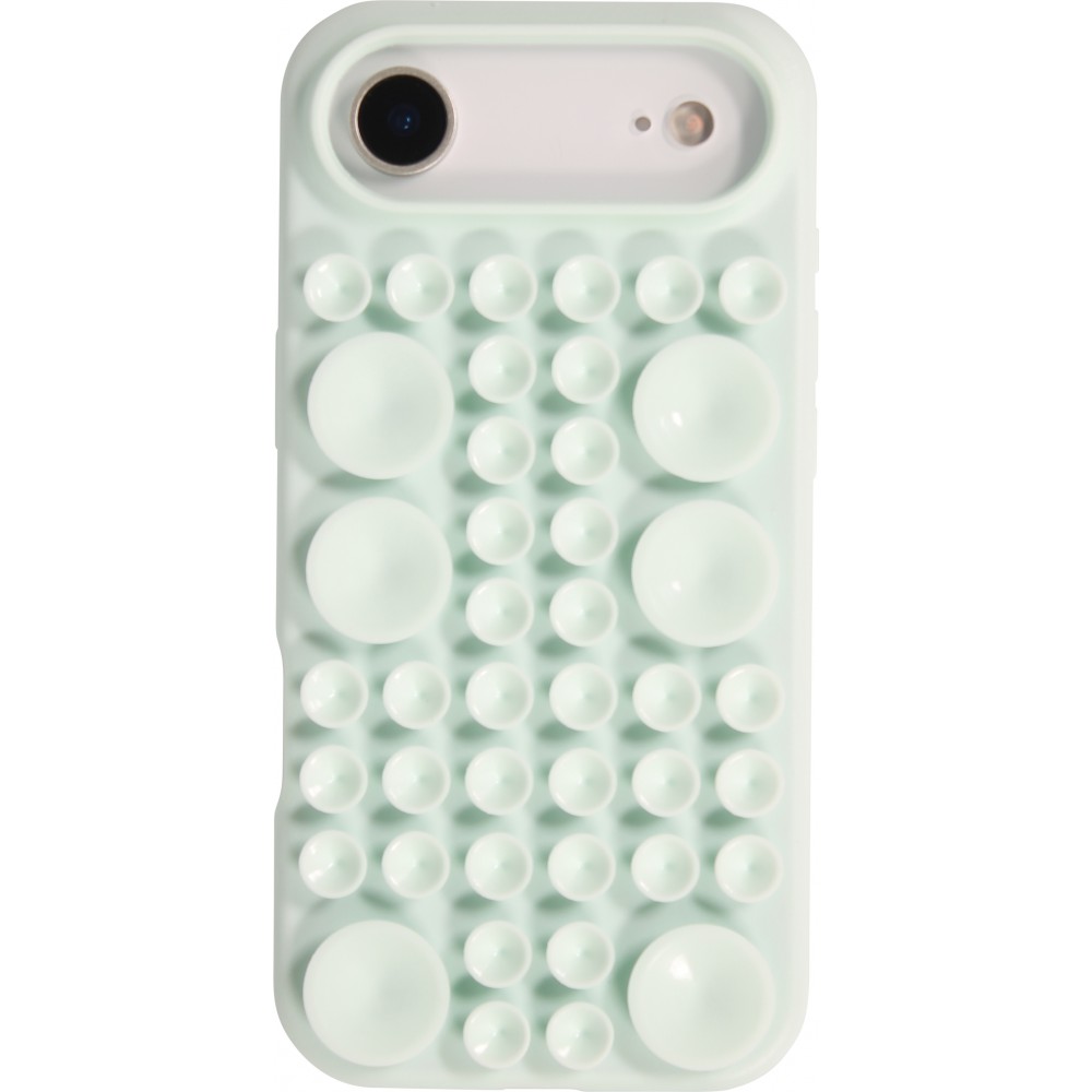 Coque iPhone Air - Murale ventouse pastel avec fixation sur surfaces - Vert menthe