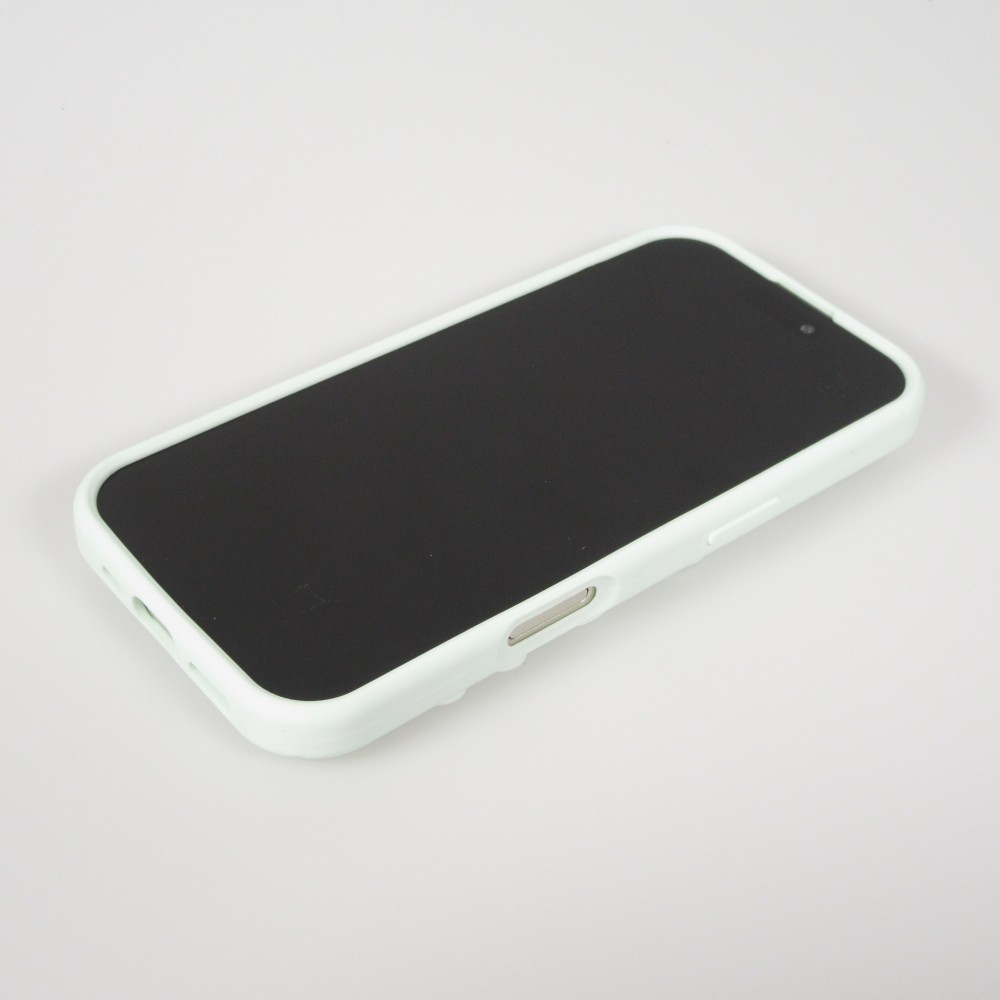 Coque iPhone Air - Murale ventouse pastel avec fixation sur surfaces - Vert menthe