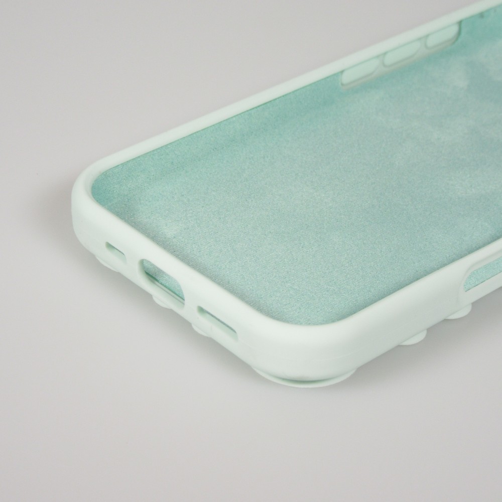 Coque iPhone Air - Murale ventouse pastel avec fixation sur surfaces - Vert menthe