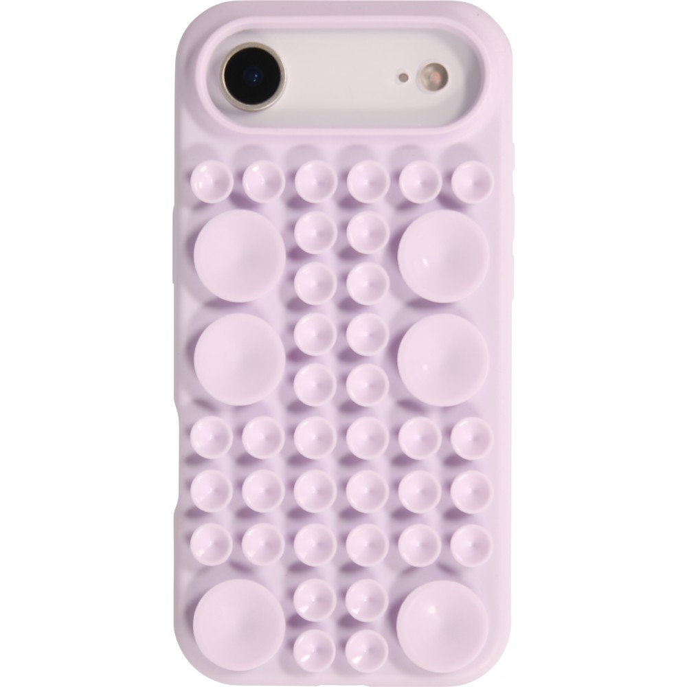 Coque iPhone Air - Murale ventouse pastel avec fixation sur surfaces - Violet
