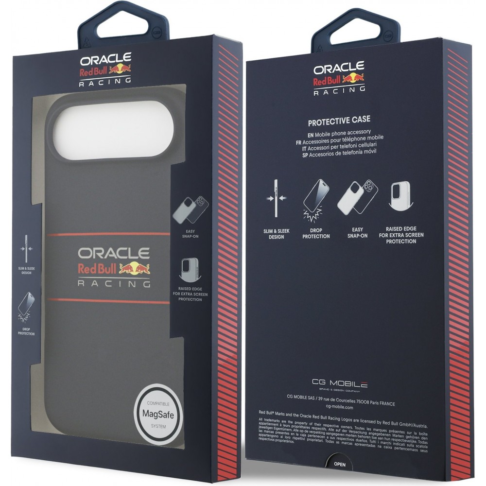 iPhone Air Case Hülle - Red Bull Silikon Horizontal Zentrales Logo MagSafe - Blau