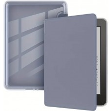 Coque Kindle Paperwhite 2024 (12e génération) - Ultra-transparent protection acrylique et TPU antichoc avec fonction veille / réveil - Bleu foncé