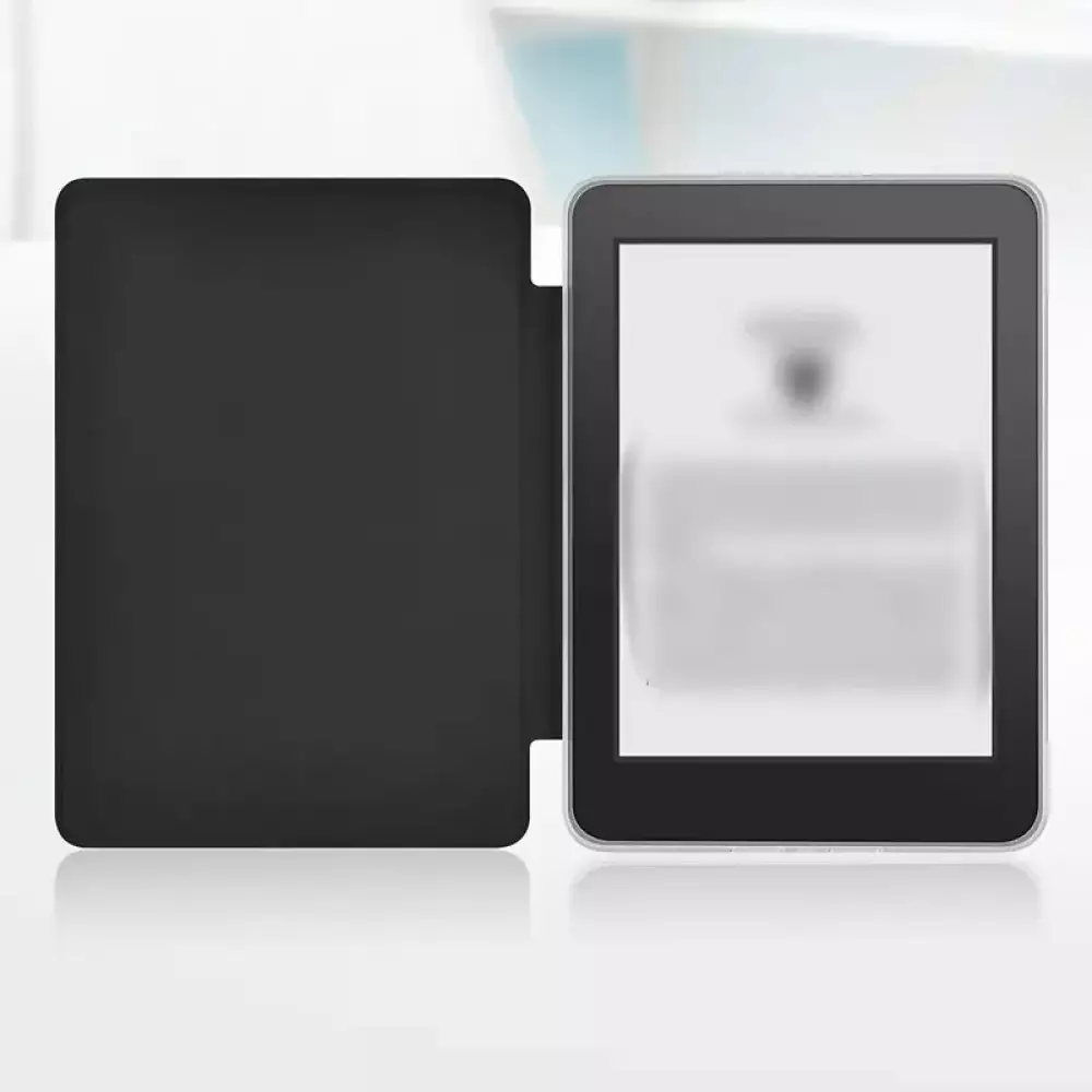 Kindle Paperwhite 2024 (12e génération) Case Hülle - Ultra-transparente Acryl- und TPU-Hülle mit Stosschutz und Standby / Weckfunktion - Schwarz