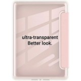Coque Kindle Paperwhite 2024 (12e génération) - Ultra-transparent protection acrylique et TPU antichoc avec fonction veille / réveil - Rose