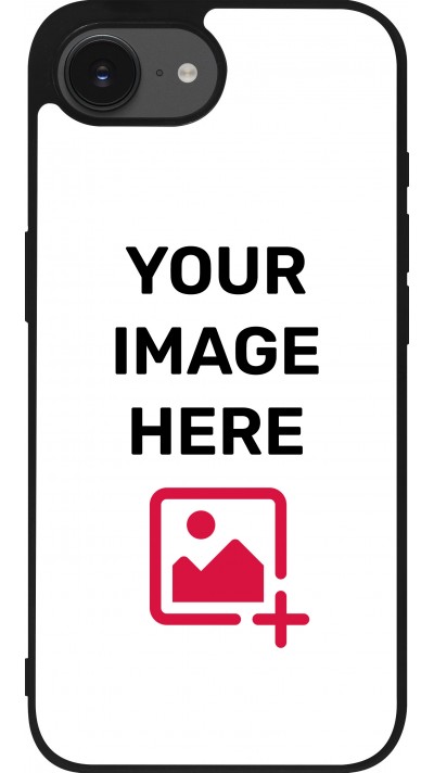 Coque personnalisée avec bords en silicone noir - iPhone 16e