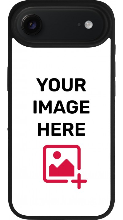 Coque personnalisée avec bords en silicone noir - iPhone Air