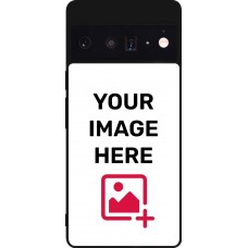 Coque personnalisée en silicone rigide noir - Google Pixel 6 Pro